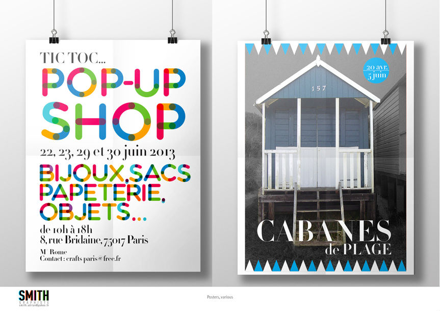 Affiches Pop-Up shop